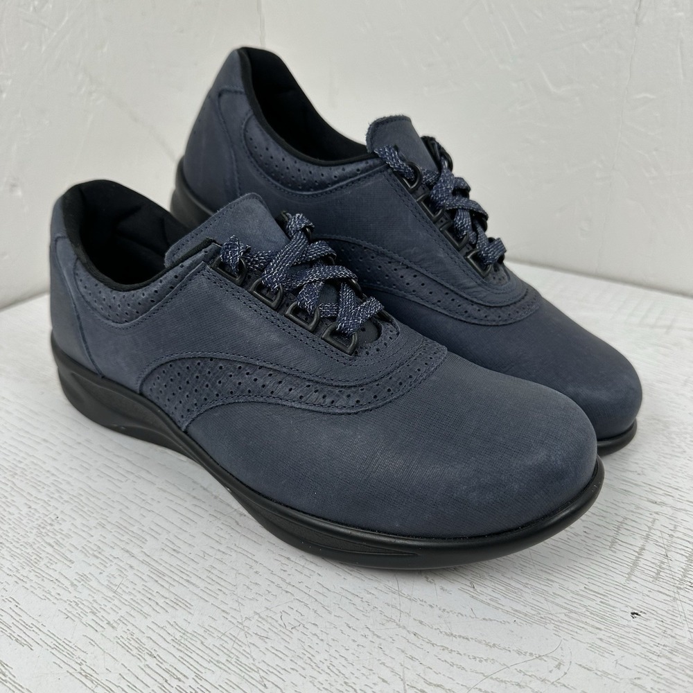 SAS‎ Walk Easy Lace Up Walking Shoe Women's 9 N Navy Blueberry